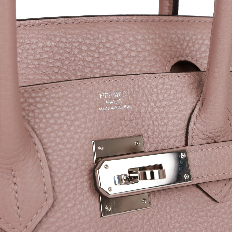 Hermes Birkin 30 Glycine Clemence Palladium Hardware