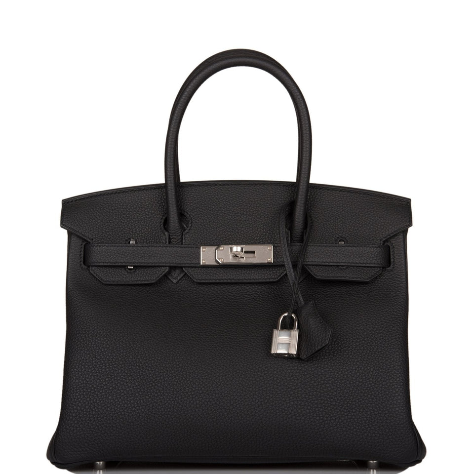 Hermes Birkin 30 Black Togo Palladium Hardware