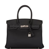 Hermes Birkin 30 Black Togo Palladium Hardware