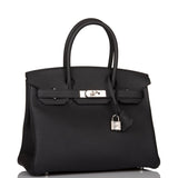 Hermes Birkin 30 Black Togo Palladium Hardware