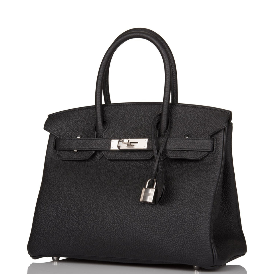 Hermes Birkin 30 Black Togo Palladium Hardware