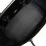 Hermes Birkin 35 Black Shiny Porosus Crocodile Gold Hardware