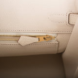 Hermes Birkin 25 Craie Togo Gold Hardware