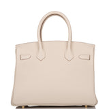 Hermes Birkin 30 Craie Togo Gold Hardware