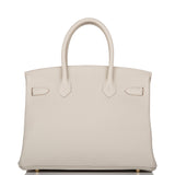 Hermes Birkin 30 Gris Perle Togo Gold Hardware