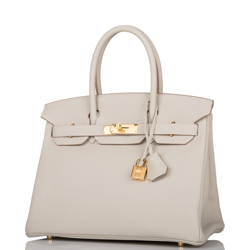 Hermes Birkin 30 Gris Perle Togo Gold Hardware