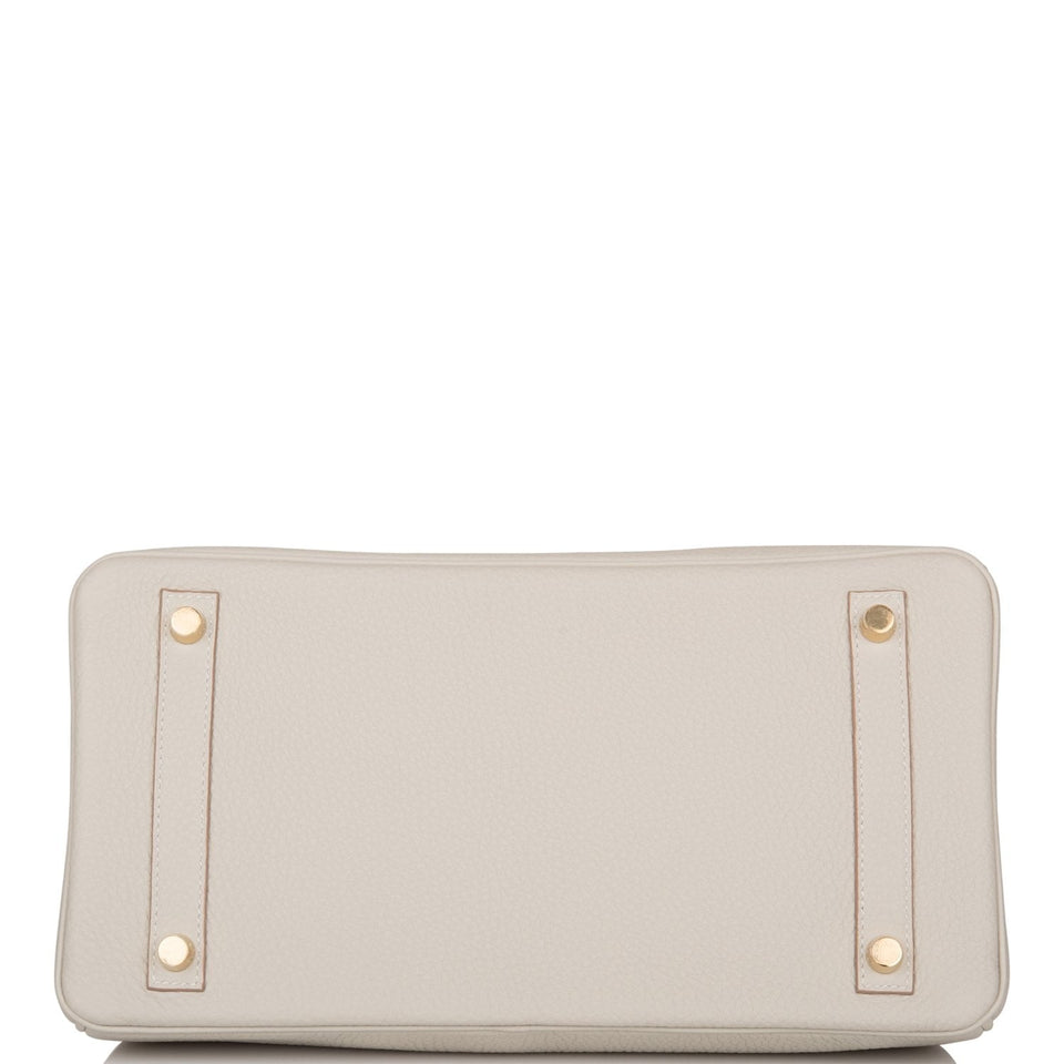 Hermes Birkin 30 Gris Perle Togo Gold Hardware