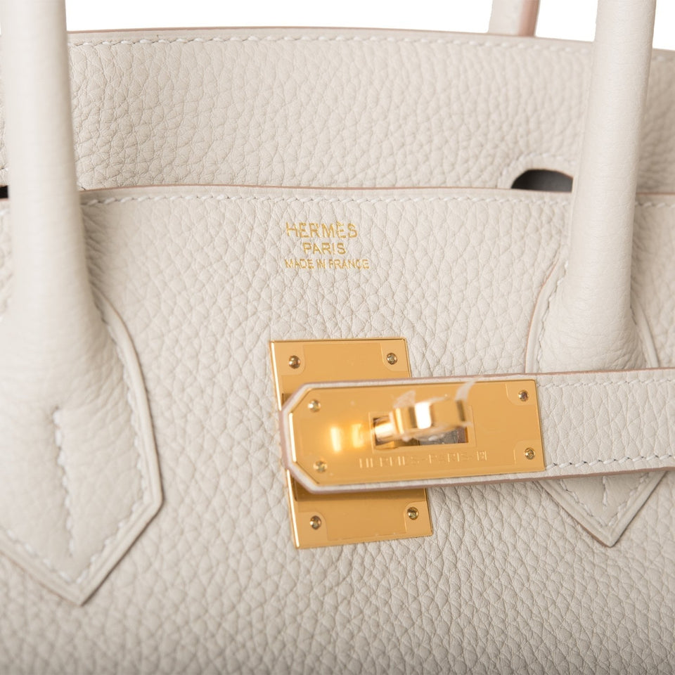 Hermes Birkin 30 Gris Perle Togo Gold Hardware