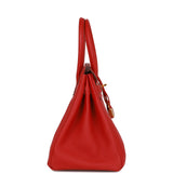 Hermes Birkin 30 Rouge Casaque Togo Gold Hardware