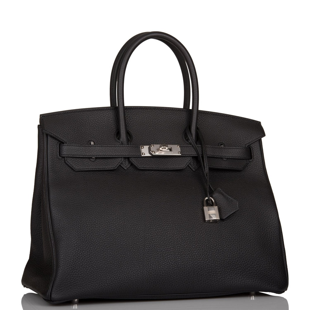 Hermes Birkin 35 Black Togo Palladium Hardware