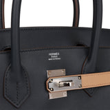 Hermes Colormatic Birkin 30 Caban, Black and Chai Swift Palladium Hardware