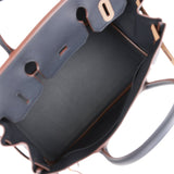 Hermes Colormatic Birkin 30 Caban, Black and Chai Swift Palladium Hardware