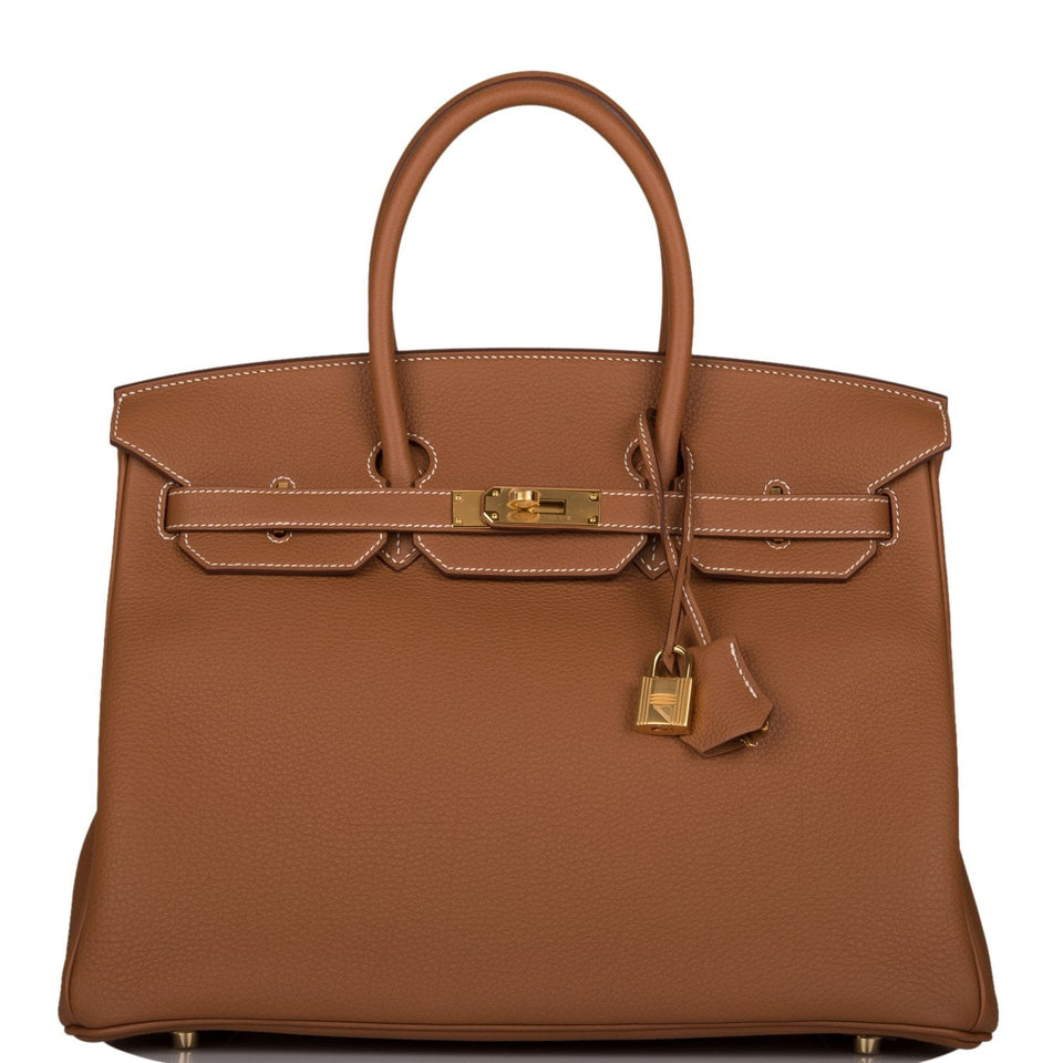 Hermes Birkin 35 Gold Togo Gold Hardware