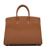 Hermes Birkin 35 Gold Togo Gold Hardware