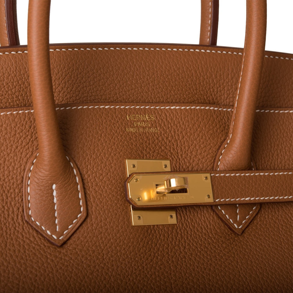 Hermes Birkin 35 Gold Togo Gold Hardware