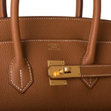 Hermes Birkin 35 Gold Togo Gold Hardware