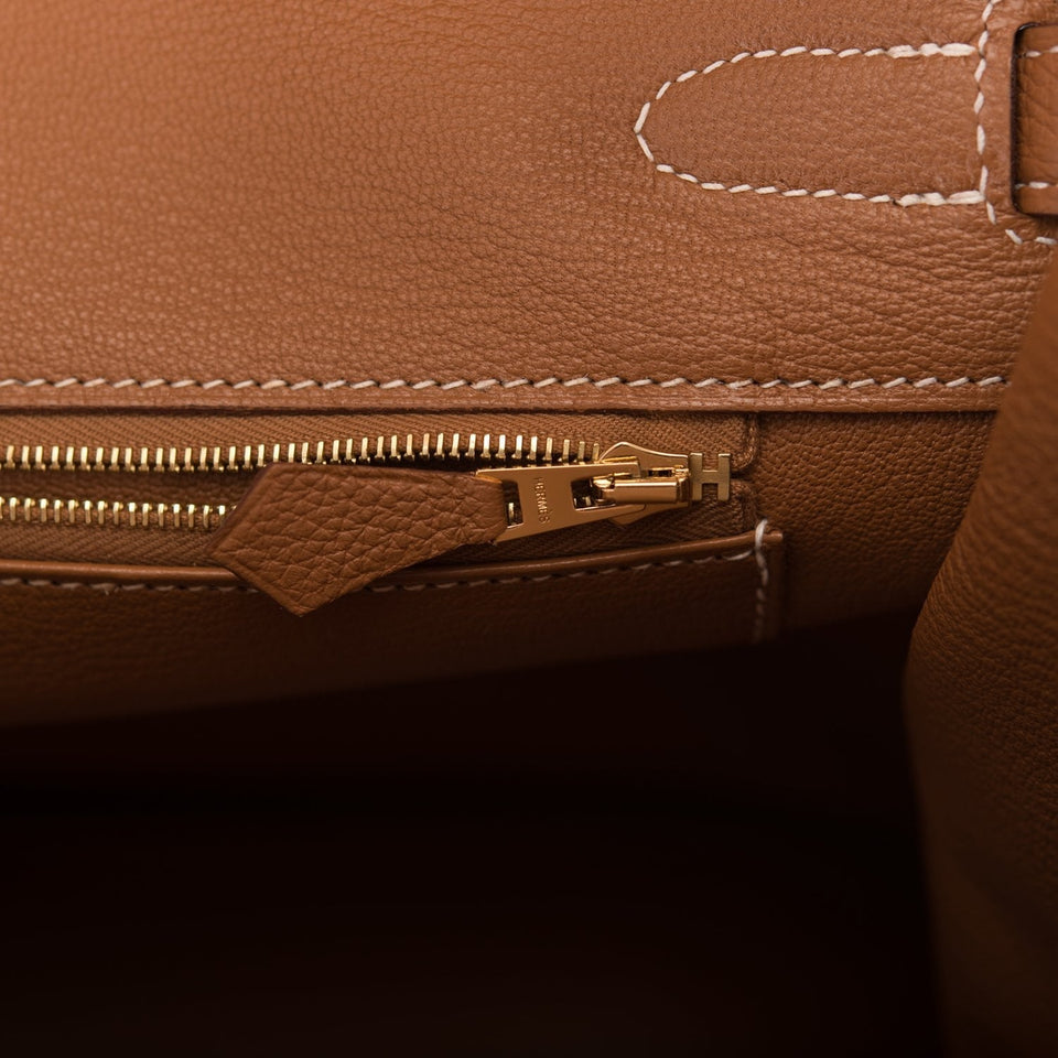 Hermes Birkin 35 Gold Togo Gold Hardware