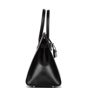 Hermes Birkin Sellier 30 Black Box Palladium Hardware