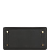 Hermes Birkin Sellier 25 Black Epsom Gold Hardware