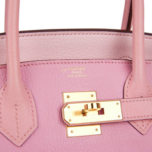 Hermes Special Order (HSS) Birkin 30 Bubblegum, Rose Confetti and Rose Sakura Chevre Gold Hardware