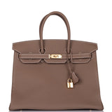 Hermes Birkin 35 Etoupe Togo Gold Hardware