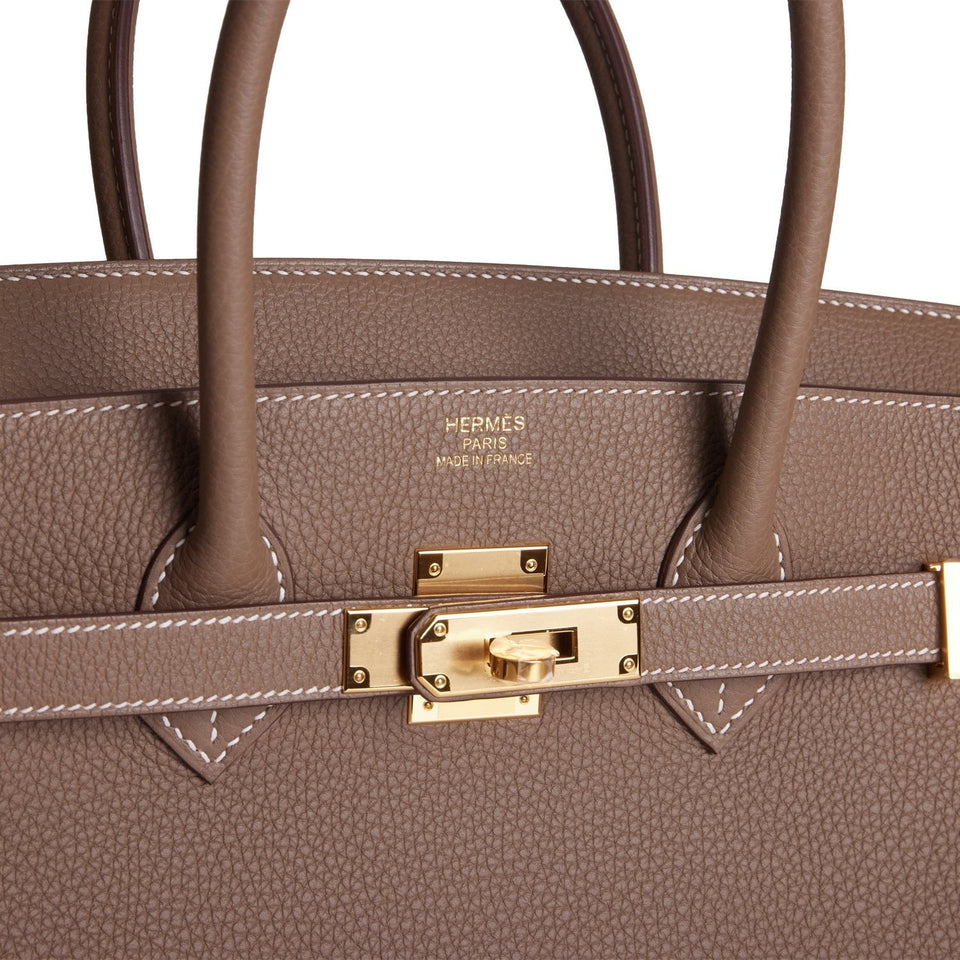 Hermes Birkin 35 Etoupe Togo Gold Hardware