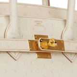 Hermes Birkin 30 Beton Ostrich Gold Hardware