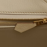 Hermes Birkin 30 Beton Ostrich Gold Hardware