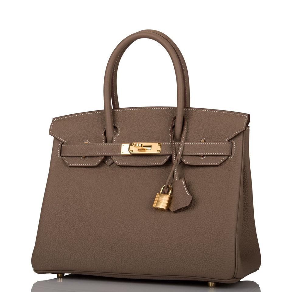Hermes Birkin 30 Etoupe Togo Gold Hardware
