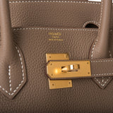 Hermes Birkin 30 Etoupe Togo Gold Hardware