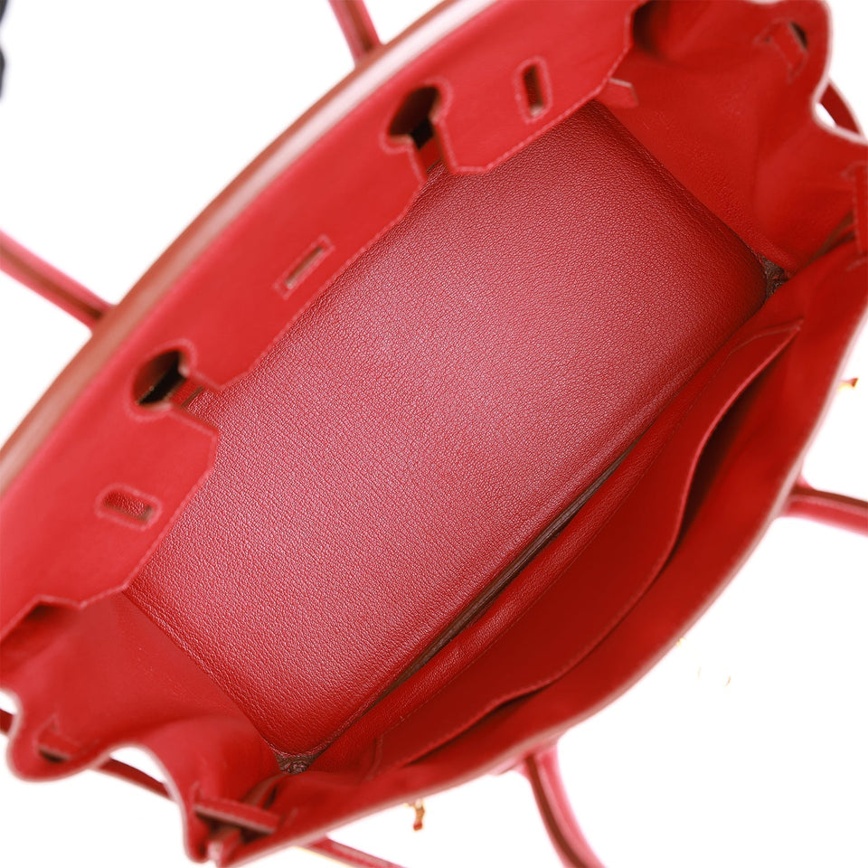 Hermes Birkin 30 Rouge Garance Togo Gold Hardware