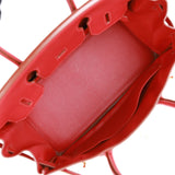 Hermes Birkin 30 Rouge Garance Togo Gold Hardware