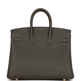 Hermes Birkin 25 Vert de Gris Togo Gold Hardware