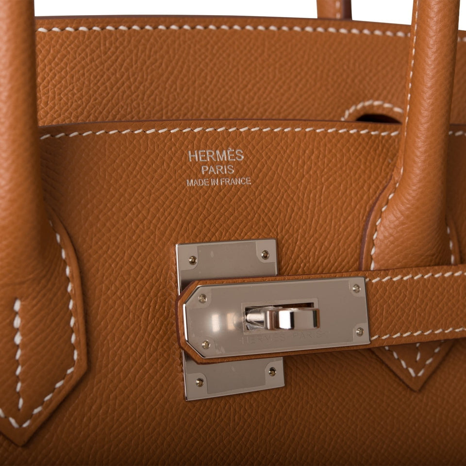 Hermes Birkin 30 Gold Epsom Palladium Hardware