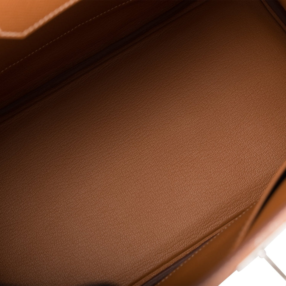 Hermes Birkin 30 Gold Epsom Palladium Hardware