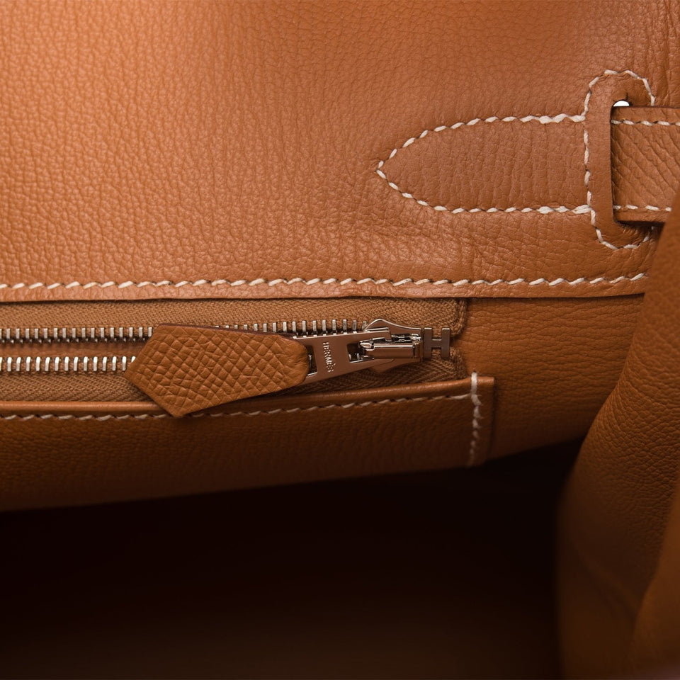 Hermes Birkin 30 Gold Epsom Palladium Hardware