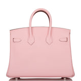 Hermes Birkin 25 Rose Sakura Swift Palladium Hardware