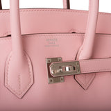Hermes Birkin 25 Rose Sakura Swift Palladium Hardware