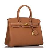 Hermes Birkin 30 Gold Togo Gold Hardware