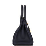 Hermes Birkin 30 Bleu Nuit Togo Gold Hardware