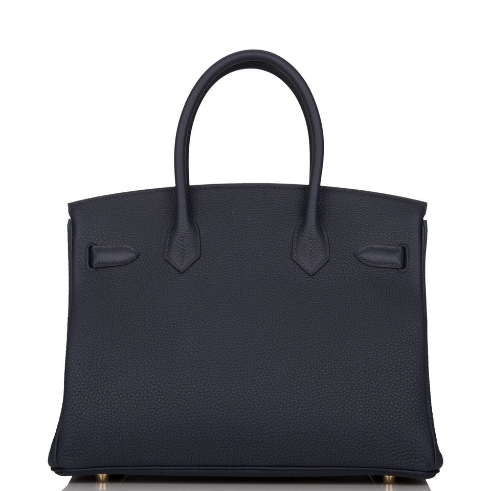 Hermes Birkin 30 Bleu Nuit Togo Gold Hardware