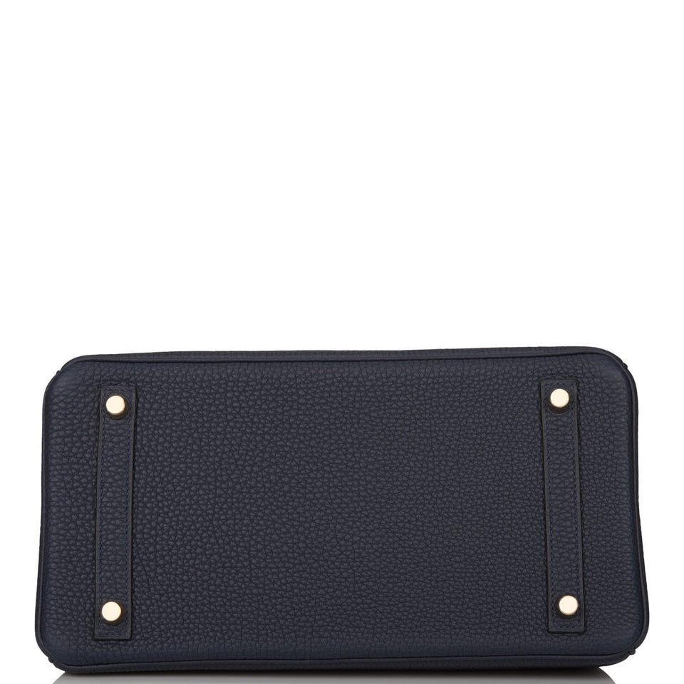 Hermes Birkin 30 Bleu Nuit Togo Gold Hardware
