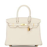 Hermes Birkin 30 Craie Togo Gold Hardware