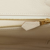 Hermes Birkin 30 Craie Togo Gold Hardware
