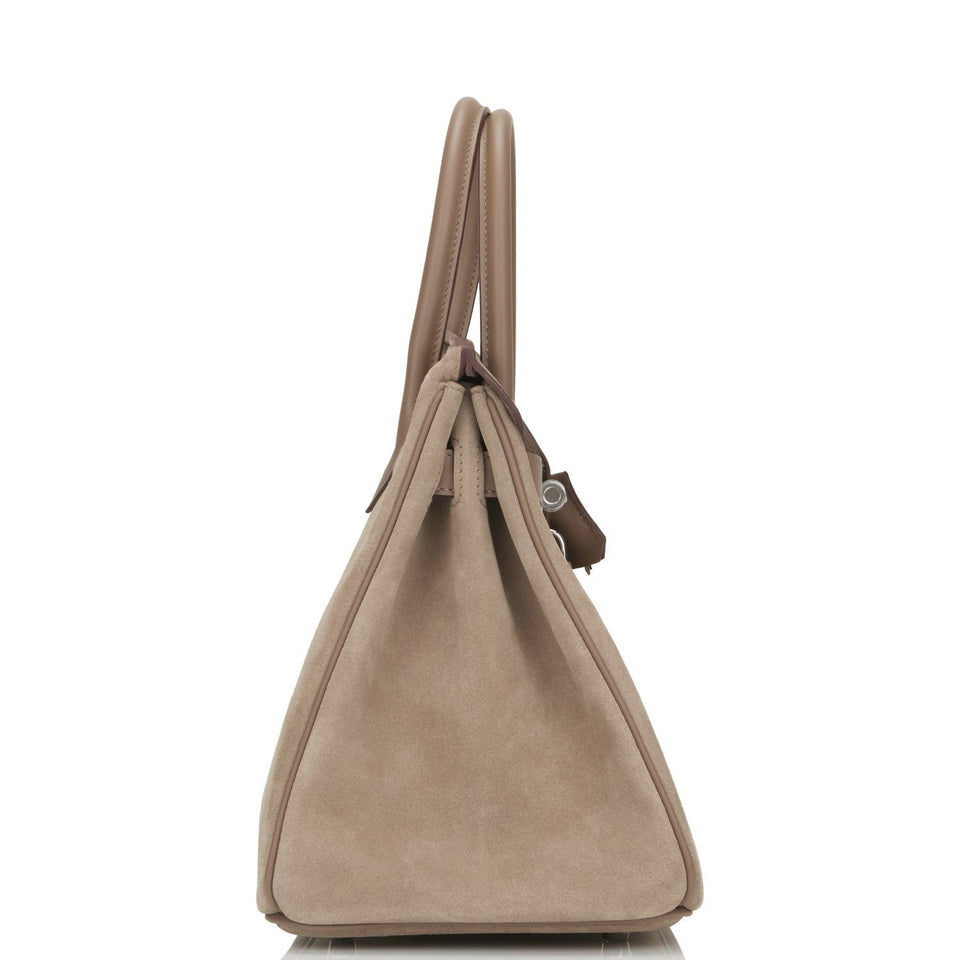 Hermes Birkin 30 Gris Caillou Grizzly and Swift Palladium Hardware