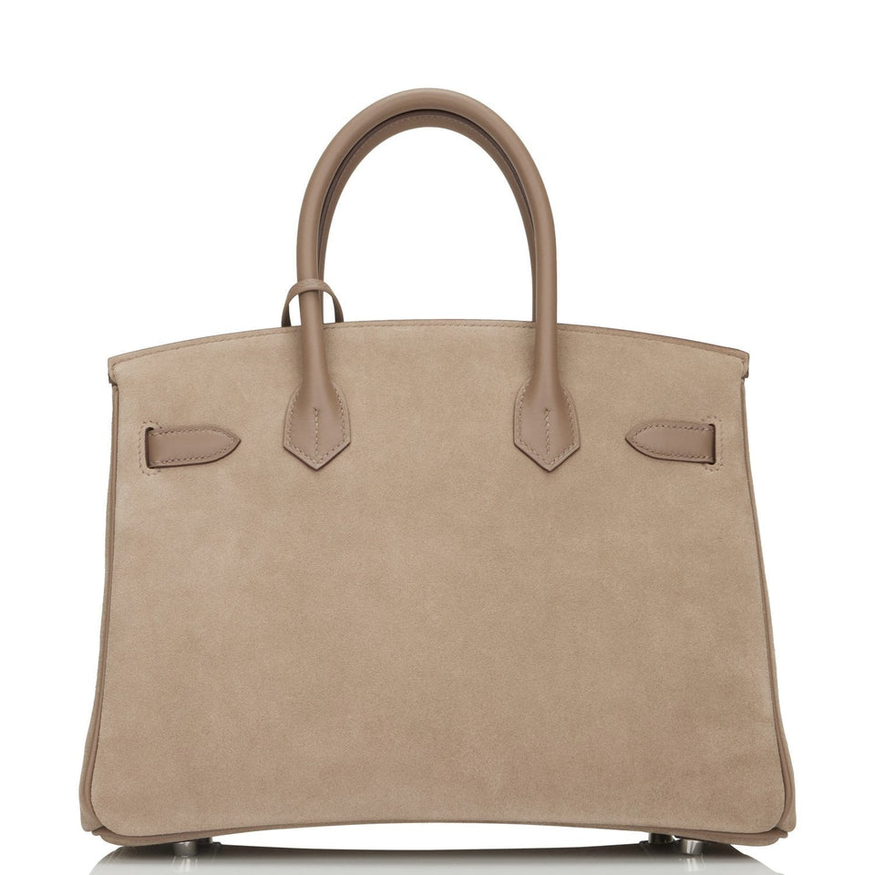 Hermes Birkin 30 Gris Caillou Grizzly and Swift Palladium Hardware