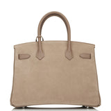 Hermes Birkin 30 Gris Caillou Grizzly and Swift Palladium Hardware