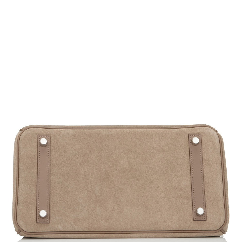 Hermes Birkin 30 Gris Caillou Grizzly and Swift Palladium Hardware