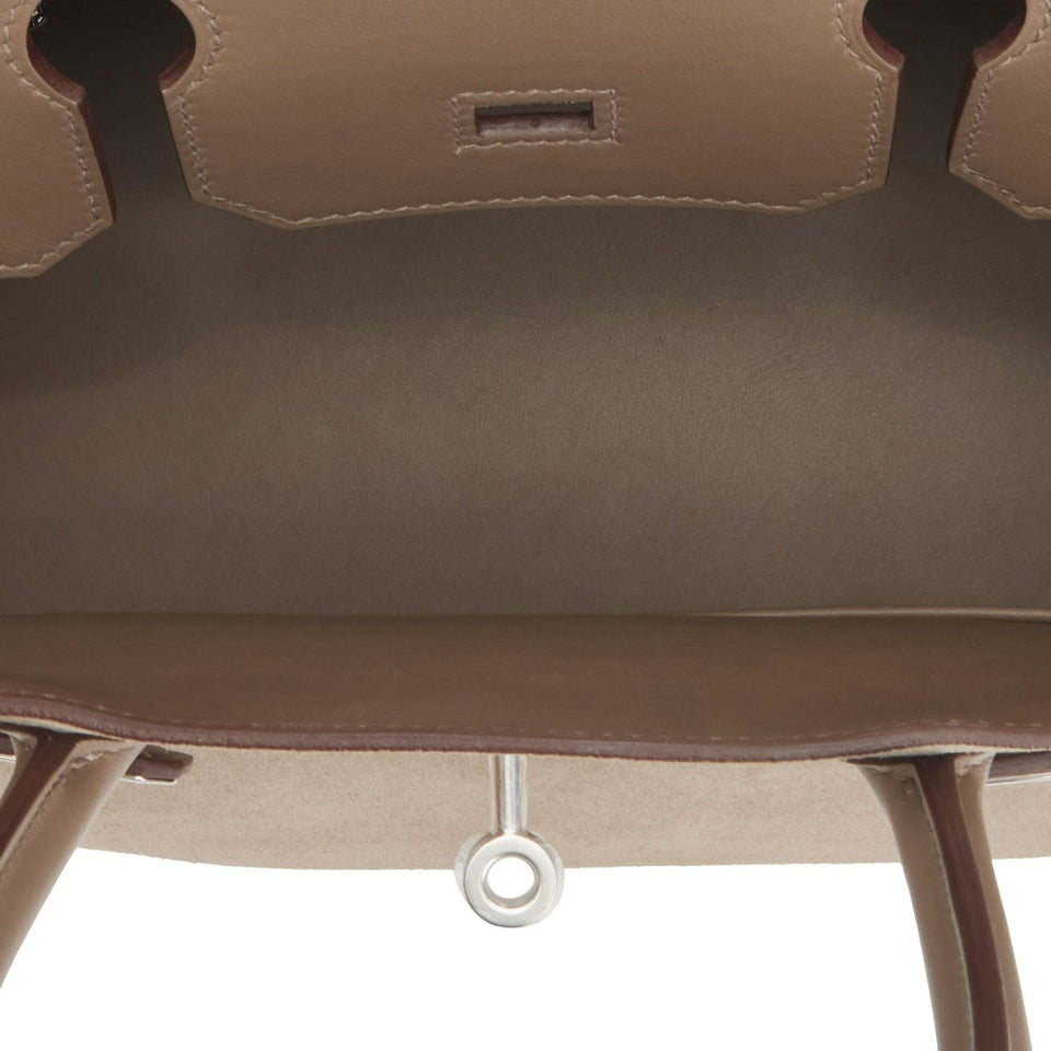 Hermes Birkin 30 Gris Caillou Grizzly and Swift Palladium Hardware