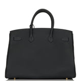 Hermes Birkin 35 Black Togo Gold Hardware